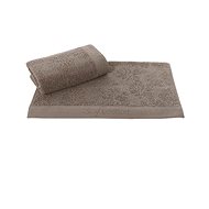 Soft Cotton Towel Leaf 50 × 100 cm, brown - Towel