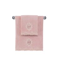 Soft Cotton Small towel Destan 30 × 50 cm, old pink - Towel