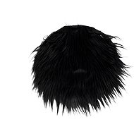 Lex Podsedák z umělé kožešiny 30 cm černý - Fur