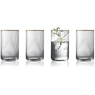 Lyngby Glas Gläserset 500 ml 4 Stück Palermo Gold - Glas