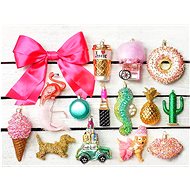 LAALU Christmas decorations - set HAPPY AND PINK, for trees 240 - 270 cm - Christmas Ornaments