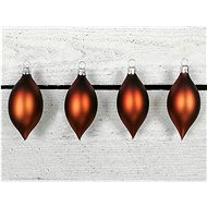 LAALU Christmas decorations - olives, brown, 7 cm, 4 pcs - Christmas Ornaments
