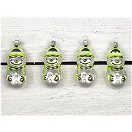 LAALU Christmas ornaments - snowmen, 8 cm, 4 pcs - Christmas Ornaments