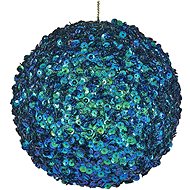 LAALU Christmas ornaments - ball, with glitters, diameter 10 cm - Christmas Ornaments