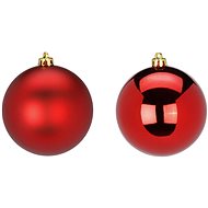 LAALU Christmas decorations - balls, red, diameter 10 cm, 2 pcs - Christmas Ornaments