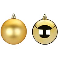 LAALU Christmas ornaments - balls, gold, diameter 10 cm, 2 pcs - Christmas Ornaments