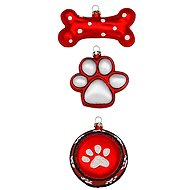 LAALU Christmas ornaments - paw/bowl/bone, 3 pcs - Christmas Ornaments