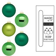 LAALU Christmas decorations - balls, green, diameter 6 cm, 30 pcs - Christmas Ornaments
