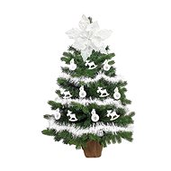 LAALU Christmas tree decorated - SNOW FAIRY, 27 ornaments, 75 cm - Christmas Tree