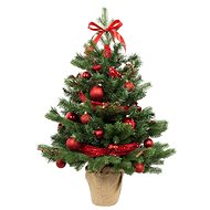 LAALU Christmas tree decorated - TRADITIONAL RED, 28 ornaments, 60 cm - Christmas Tree