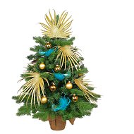 LAALU Christmas tree decorated - ROYAL PEOPLE, 30 ornaments, 75 cm - Christmas Tree