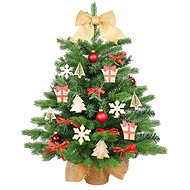LAALU Christmas tree decorated - GIFT, 56 ornaments, 75 cm - Christmas Tree