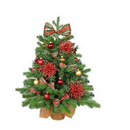 LAALU Christmas tree decorated with LED lights - BEVERLY HILLS, 42 ornaments, 60 cm - Christmas Tree