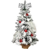 Ozdobený stromček POLÁRNA ČERVENÁ 60 cm s 32 ks ozdôb a dekorácií s LED OSVETLENÍM - Vianočný stromček