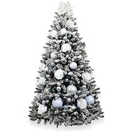 LAALU Christmas tree decorated - SNOW BALLS, 106 ornaments, 210 cm - Christmas Tree