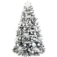 LAALU Ozdobený stromček POLÁRNA BIELA 210 cm so 109 ks ozdôb a dekorácií - Vianočný stromček