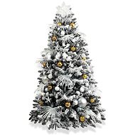 LAALU Christmas tree decorated - POLAR GOLD, 133 ornaments, 210 cm - Christmas Tree