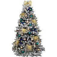 Ozdobený stromeček KRÁLOVSKÝ PÁV 150 cm s 77 ks ozdob a dekorací - Vánoční stromek