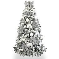 Ozdobený stromeček SNĚHOVÁ KRÁLOVNA 150 cm s 90 ks ozdob a dekorací - Vánoční stromek