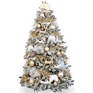 LAALU Ozdobený stromček ZAMATOVÉ POTEŠENIE 180 cm so 126 ks ozdôb a dekorácií - Vianočný stromček
