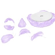 LAALU Feathers on wire purple 6 m - Garland