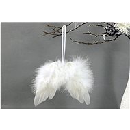 Angel wings white 8 x 8 cm - Decoration