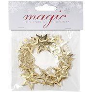 LAALU Christmas decorations - chain, gold with stars, 2 m - Christmas Decoration