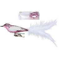 LAALU Set of 3: Bird on clip pink 20 cm - Christmas Ornaments