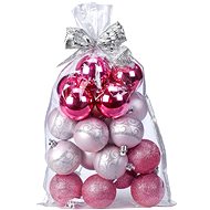 LAALU Christmas decorations - balls, pink, diameter 6 cm, 20 pcs - Christmas Ornaments