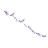 LAALU Christmas ornaments - feather with beads, grey, 130 cm - Christmas Ornaments