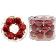 LAALU Christmas decorations - balls, red, diameter 4 cm, 18 pcs - Christmas Ornaments