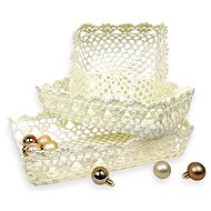 Set of 3 crochet baskets - Garden Bbox