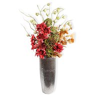 LAALU Váza keramická stříbrná 48 cm - Artificial Flower