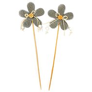 Set of 2 decorations: flowers 26 x 6,5 cm - Easter Decoration