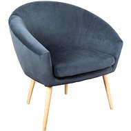 LAALU Armchair velvet grey 73 cm - Conference Armchair