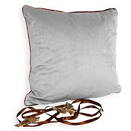 LAALU Decorative pillow cream with brown border 45 x 45 cm - Pillow