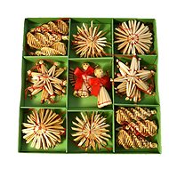 LAALU Christmas ornaments - straw set, 6 cm, 28 pcs - Christmas Ornaments