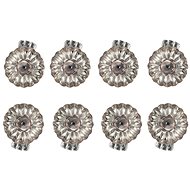 LAALU Christmas ornaments - candle sconces, silver flower, 8 pcs - Christmas Ornaments