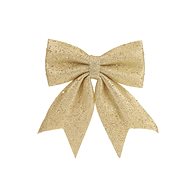 LAALU Christmas ornaments - bow, champagne with glitters, 20 x 24 cm - Christmas Ornaments