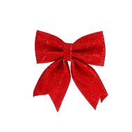 LAALU Christmas ornaments - bow, red with glitters, 23 x 29 cm - Christmas Ornaments