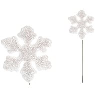 LAALU Christmas ornaments - snowflake on wire, white, 7,5 cm, 8 pcs - Christmas Ornaments