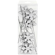LAALU Christmas ornaments - snowflake on wire, silver, 7,5 cm, 8 pcs - Christmas Ornaments