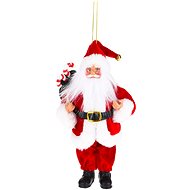 LAALU Christmas ornaments - Santa, hanging with candy canes, 20 cm - Christmas Ornaments