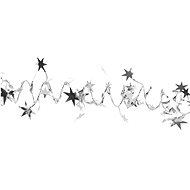 LAALU Christmas decorations - spiral chain with stars, silver, 2 m - Christmas Decoration