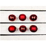 LAALU Christmas ornaments - jingle bells, red, 6 cm, 6 pcs - Christmas Ornaments