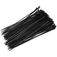 LAALU Set of 100: Tightening tapes for ornaments 2,5 x 100 mm black - Cable Ties