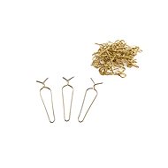 LAALU Christmas ornaments - hooks for ornaments, gold, 50 pcs - Hooks