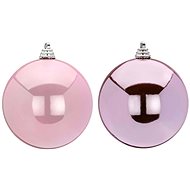 LAALU Christmas decorations - balls, pink, diameter 10 cm, 2 pcs - Christmas Ornaments