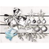 LAALU Christmas ornaments - set SKY SILVER, for trees 120 - 210 cm - Christmas Ornaments