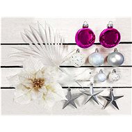 LAALU Christmas decorations - set POLAR PINK, for trees 120 - 210 cm - Christmas Ornaments